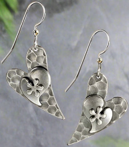 silver forest earrings- ne-0395