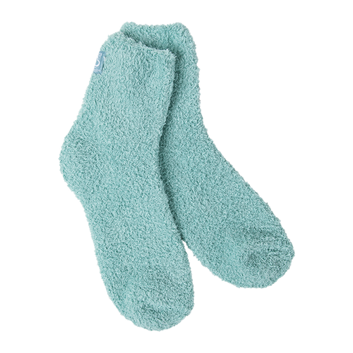 crescent sock company cozy quarter socks-sea foam