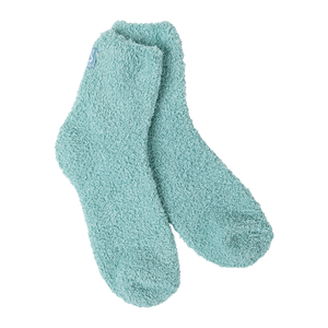 crescent sock company cozy quarter socks-sea foam