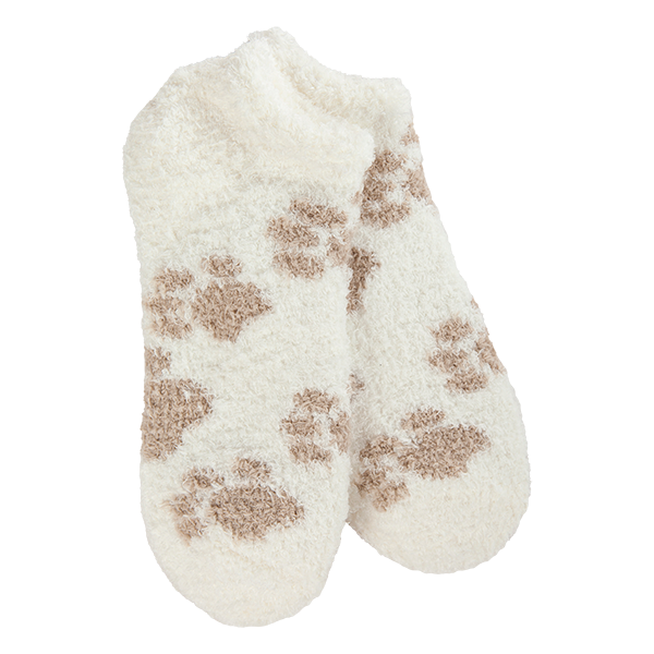 crescent sock company cozy low - stone paw