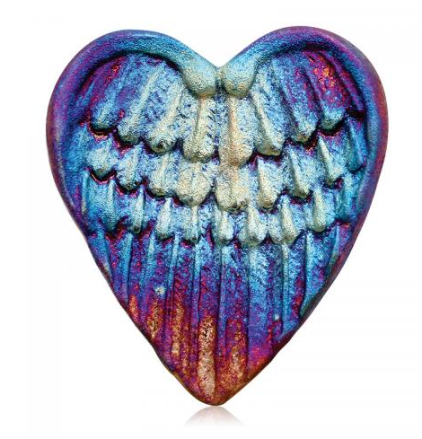 raku potteryworks blessed heart-angel wings